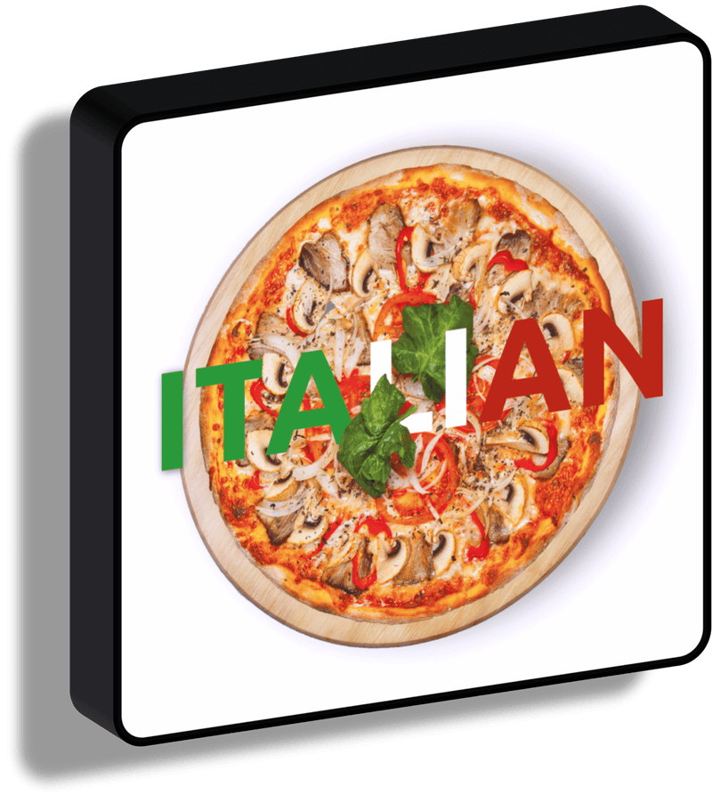 Insegna luminosa Italian food