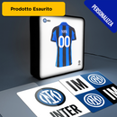 P R O D O T T O  E S A U R I T O!  INTER LightBox 2 Custom - Lampada Ufficiale con 3 grafiche intercambiabili