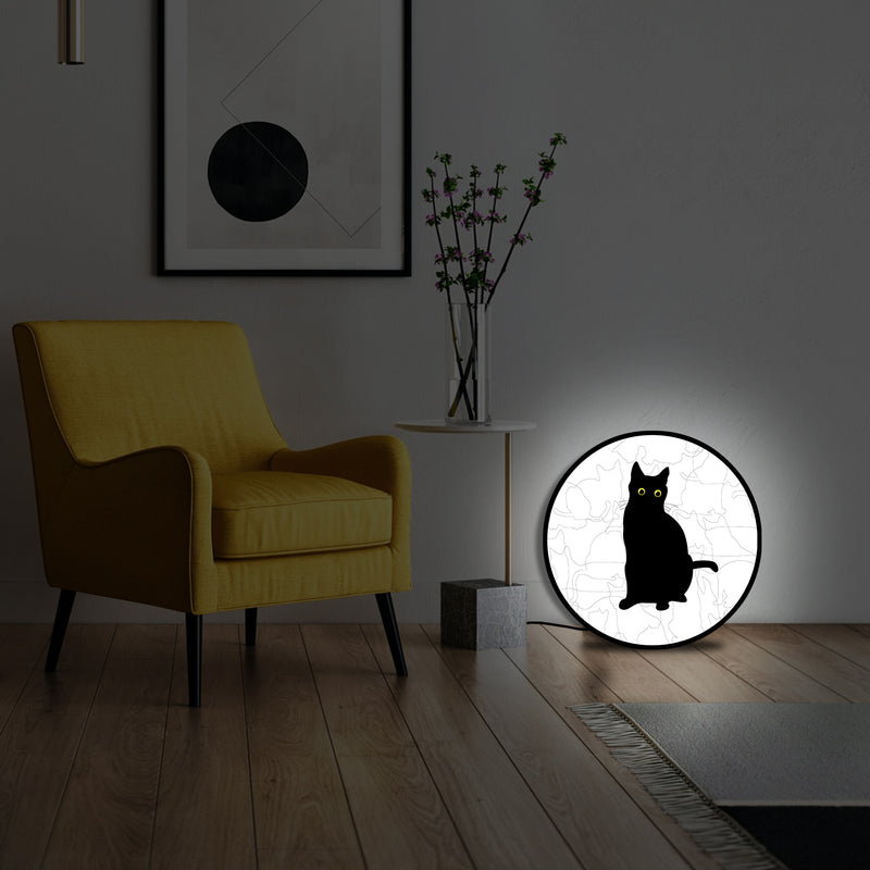 Lampada silhouette gatto 3