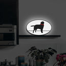 Lampada silhouette cane 3