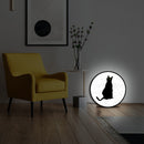Lampada silhouette gatto 5