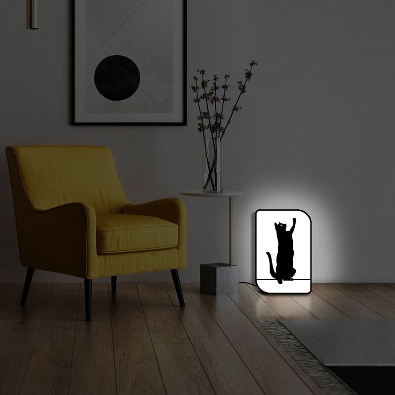 Lampada silhouette gatto 5v