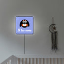 Lampada quadrata cagnolino con nome personalizzato