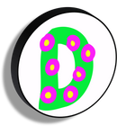 Lettere luminose Illustrate circolari