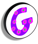 Lettere luminose Illustrate circolari