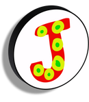 Lettere luminose Illustrate circolari