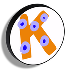 Lettere luminose Illustrate circolari