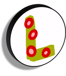 Lettere luminose Illustrate circolari