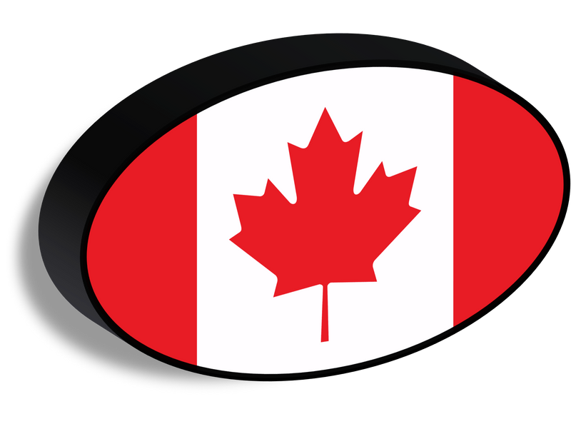 Bandiera luminosa_Canada ovale