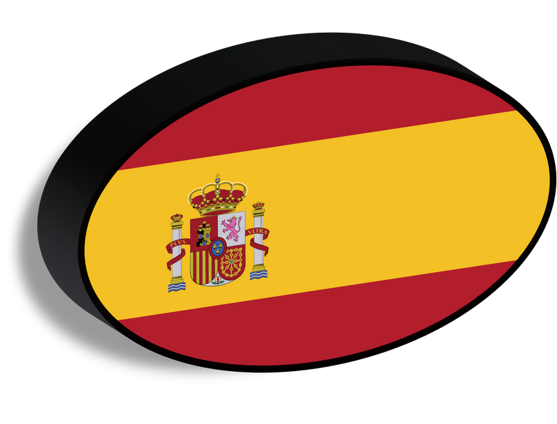 Bandiera luminosa_Spain ovale