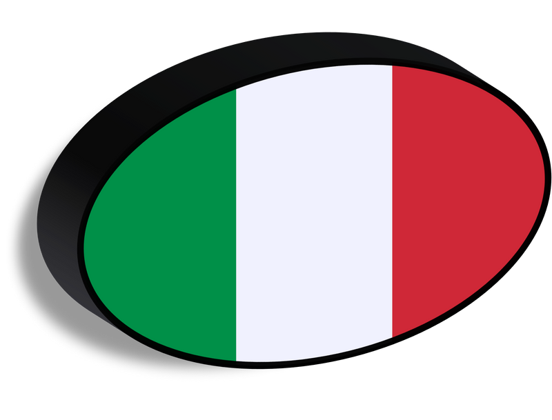 Bandiera luminosa_Italy ovale