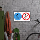 Segnali luminoso divieto - Fare la pipì fuori dal vaso