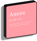 Lampada con definizione di Amore