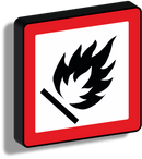 Segnale luminoso pericolo - Infiammabile