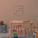 Lampada quadrata ippopotamo con nome personalizzato