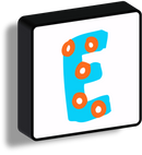 Lettere Luminose Illustrate quadrate