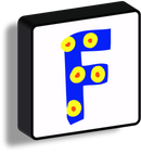 Lettere Luminose Illustrate quadrate