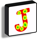 Lettere Luminose Illustrate quadrate