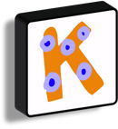 Lettere Luminose Illustrate quadrate