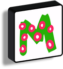 Lettere Luminose Illustrate quadrate