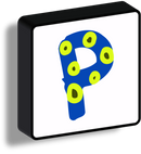 Lettere Luminose Illustrate quadrate