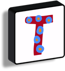 Lettere Luminose Illustrate quadrate