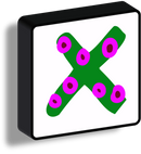 Lettere Luminose Illustrate quadrate