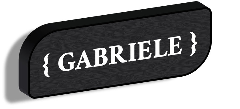 Lampada con i nomi_Gabriele