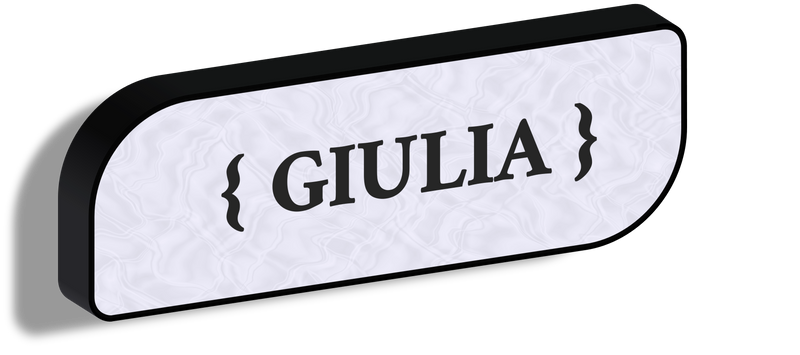 Lampada con i nomi_Giulia