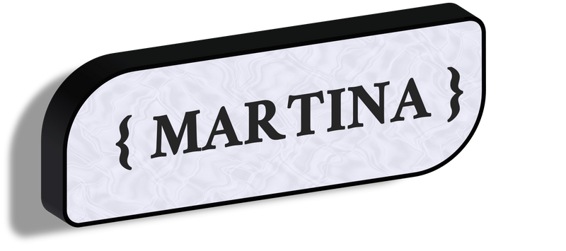 Lampada con i nomi_Martina