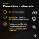 LAVAGNA LUMINOSA Personalizzabile - Scrivi e Cancella