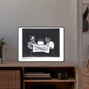 Lampada da collezione foto storiche_gattini & torta di compleanno