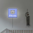 Lampada quadrata gattino con nome personalizzato