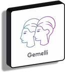 Lampada segno zodiacale Gemelli