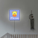 Lampada quadrata giraffa con nome personalizzato