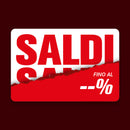 Grafica Removibile Rettangolare - Saldi Personalizzabili 2.0
