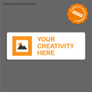 Lastra Grafica Rettangolare Wide Landoframe - Grafica personalizzabile e intercambiabile