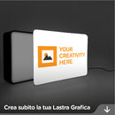 Lastra Grafica Rettangolare Landoframe - Grafica personalizzabile e intercambiabile