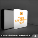 Lastra Grafica Quadrata Landoframe - Grafica personalizzabile e intercambiabile