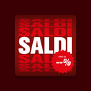 Grafica Removibile Quadrata - Saldi Saldi Saldi