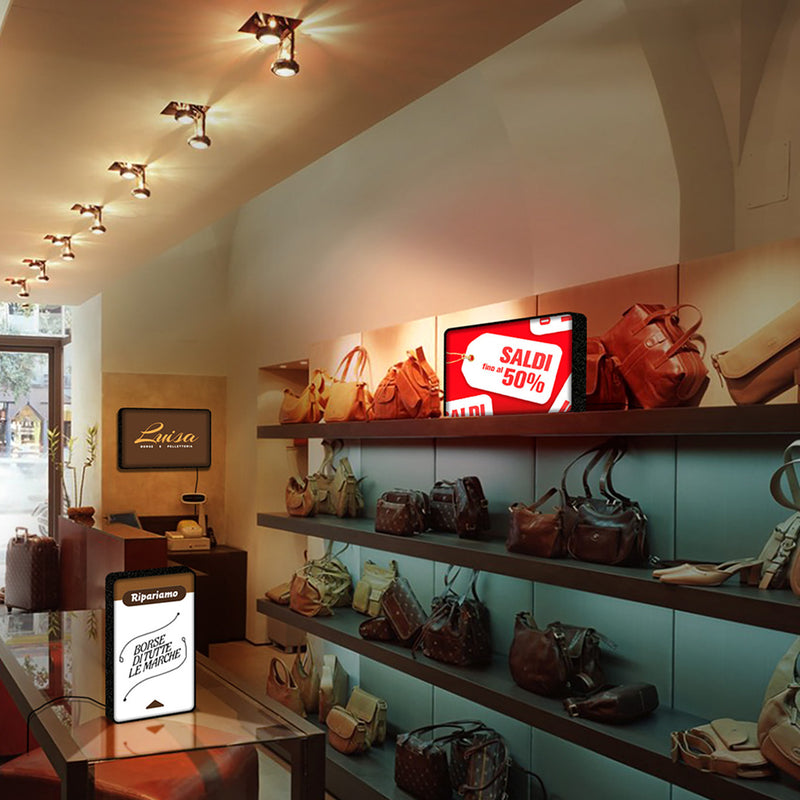 LAVAGNA LUMINOSA Scrivi e Cancella Qui Ripariamo1