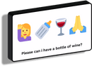 Emoji luminosi_Please can i have a bottle of wine?