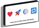 Emoji luminosi_I love you to the moon and back