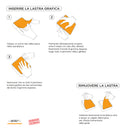 Lampada con due grafiche