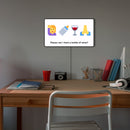 Emoji luminosi_Please can i have a bottle of wine?